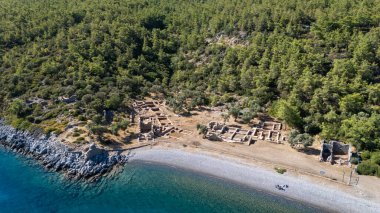 Bodrum Kıyı Hattı 'ndaki Eski Kissebuku Harabeleri (Anastasiapolis)