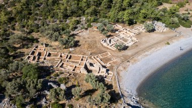 Bodrum Kıyı Hattı 'ndaki Eski Kissebuku Harabeleri (Anastasiapolis)