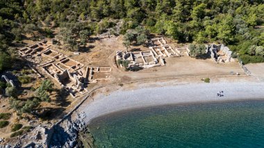 Bodrum Kıyı Hattı 'ndaki Eski Kissebuku Harabeleri (Anastasiapolis)