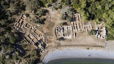 Bodrum Kıyı Hattı 'ndaki Eski Kissebuku Harabeleri (Anastasiapolis)