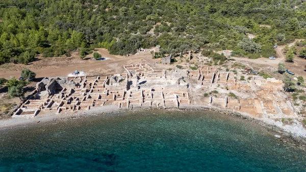 Bodrum Kıyı Hattı 'ndaki Eski Kissebuku Harabeleri (Anastasiapolis)