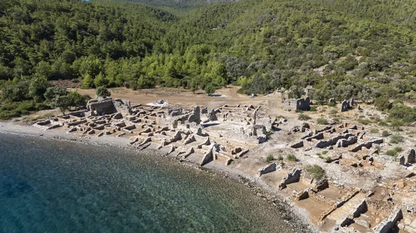 Bodrum Kıyı Hattı 'ndaki Eski Kissebuku Harabeleri (Anastasiapolis)