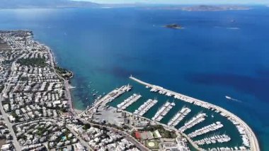 Türkiye 'nin Bodrum kentindeki Turgutreis Marina Manzarası