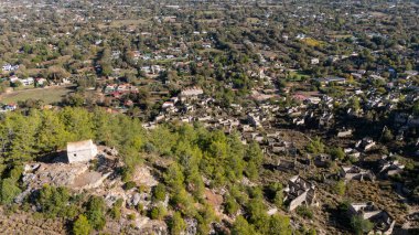 Fethiye 'deki Terk Edilmiş Yunan Köyü Kayakoy, Türkiye