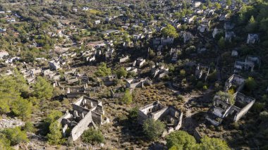 Fethiye 'deki Terk Edilmiş Yunan Köyü Kayakoy, Türkiye