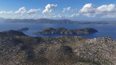 Aerial View of Bozburun Harbor and Sailboats in Marmaris, Turkey