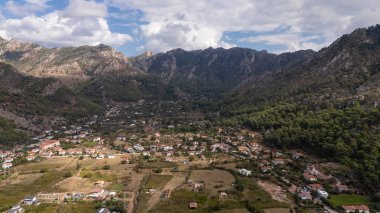 Aerial View of Kizkumu Beach and Sailboats in Marmaris, Turkey