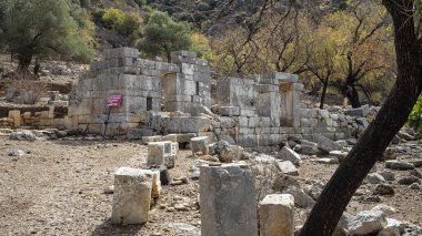 Ancient Ruins of Phoenix City in Marmaris, Turkey