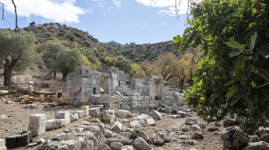 Ancient Ruins of Phoenix City in Marmaris, Turkey