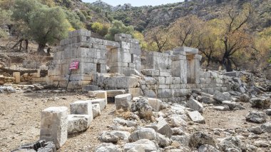 Ancient Ruins of Phoenix City in Marmaris, Turkey