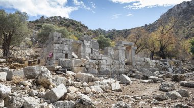 Ancient Ruins of Phoenix City in Marmaris, Turkey
