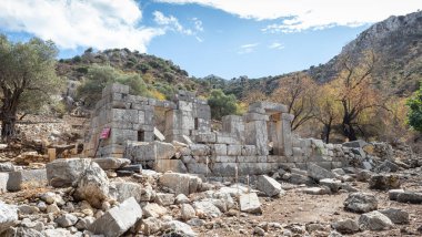 Ancient Ruins of Phoenix City in Marmaris, Turkey