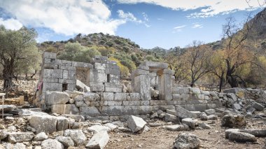 Ancient Ruins of Phoenix City in Marmaris, Turkey