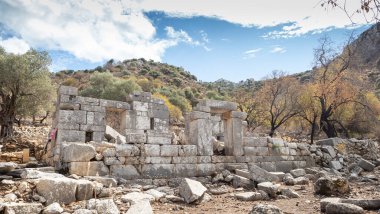 Ancient Ruins of Phoenix City in Marmaris, Turkey