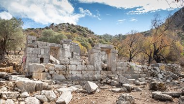 Ancient Ruins of Phoenix City in Marmaris, Turkey