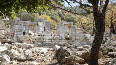 Ancient Ruins of Phoenix City in Marmaris, Turkey