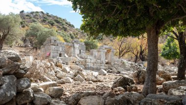 Ancient Ruins of Phoenix City in Marmaris, Turkey