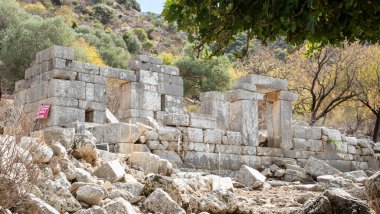 Ancient Ruins of Phoenix City in Marmaris, Turkey