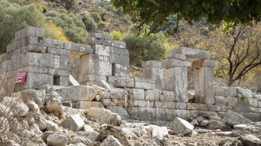 Ancient Ruins of Phoenix City in Marmaris, Turkey