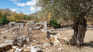 Ancient Ruins of Phoenix City in Marmaris, Turkey