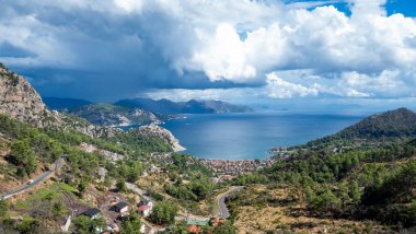 Aerial View of Turunc Bay in Marmaris, Turkey