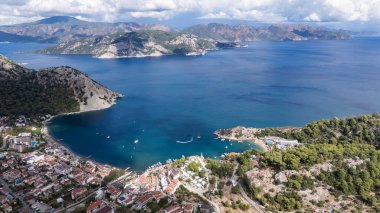 Aerial View of Turunc Bay in Marmaris, Turkey