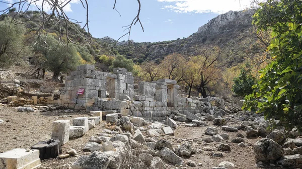 Ancient Ruins of Phoenix City in Marmaris, Turkey