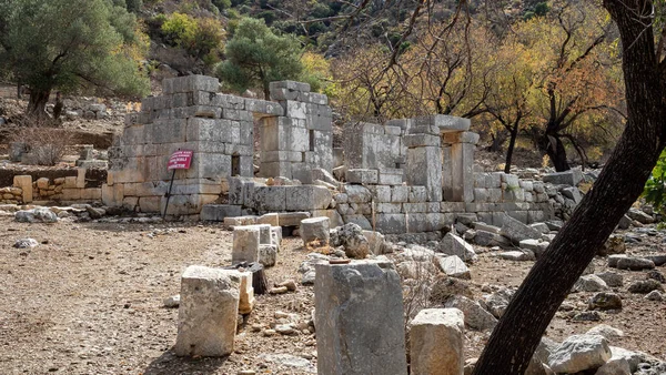 Ancient Ruins of Phoenix City in Marmaris, Turkey