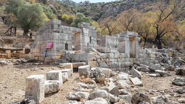 Ancient Ruins of Phoenix City in Marmaris, Turkey