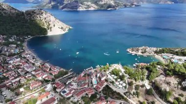 Aerial View of Turunc Bay in Marmaris, Turkey