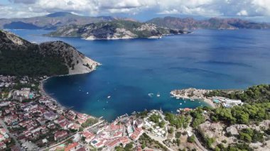 Aerial View of Turunc Bay in Marmaris, Turkey