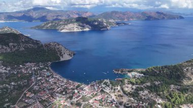 Aerial View of Turunc Bay in Marmaris, Turkey