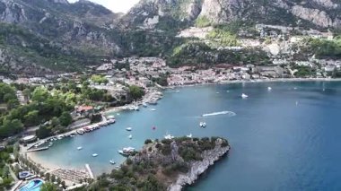 Aerial View of Turunc Bay in Marmaris, Turkey