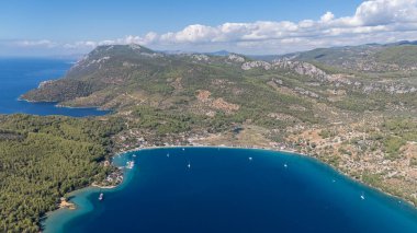 Stunning Aerial View of Milas Akbuk Bay, Turkey