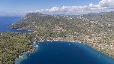 Stunning Aerial View of Milas Akbuk Bay, Turkey