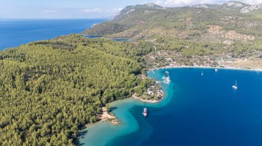 Stunning Aerial View of Milas Akbuk Bay, Turkey