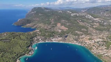 Stunning Aerial View of Milas Akbuk Bay, Turkey