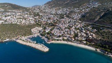 Stunning Aerial View of Kalkan Harbor and White Sand Beaches