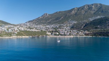 Stunning Aerial View of Kalkan Harbor and White Sand Beaches