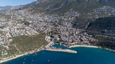 Stunning Aerial View of Kalkan Harbor and White Sand Beaches
