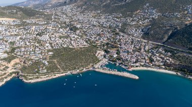 Stunning Aerial View of Kalkan Harbor and White Sand Beaches