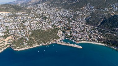 Stunning Aerial View of Kalkan Harbor and White Sand Beaches