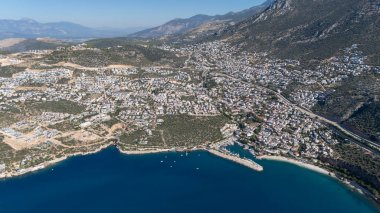 Stunning Aerial View of Kalkan Harbor and White Sand Beaches