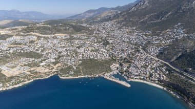 Stunning Aerial View of Kalkan Harbor and White Sand Beaches