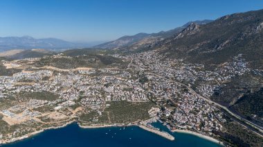 Stunning Aerial View of Kalkan Harbor and White Sand Beaches