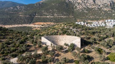 Scenic Aerial View of Kas Harbor and Surrounding Hills