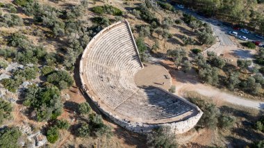 Scenic Aerial View of Kas Harbor and Surrounding Hills
