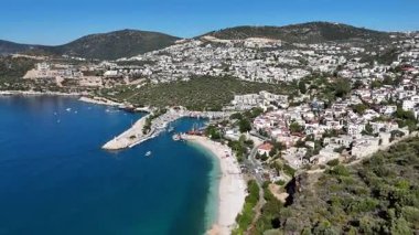 Stunning Aerial View of Kalkan Harbor and White Sand Beaches