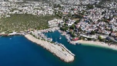 Stunning Aerial View of Kalkan Harbor and White Sand Beaches