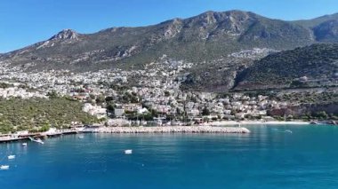 Stunning Aerial View of Kalkan Harbor and White Sand Beaches